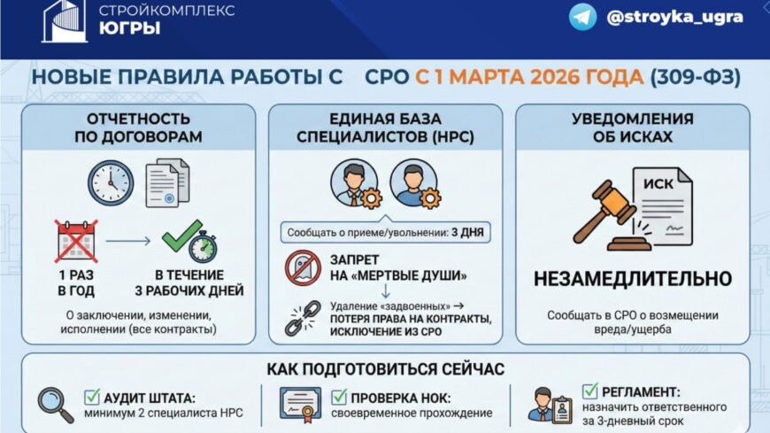 Новые правила работы со СРО: к чему готовиться строителям с 1 марта